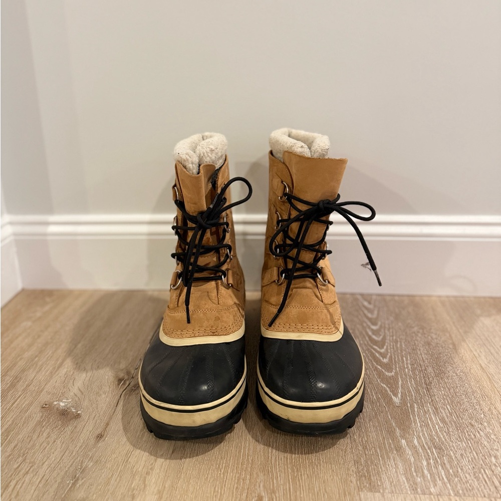 SOREL Caribou Waterproof Men's Buff Ankle Boots